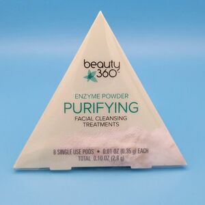 SEALED Beauty 360 Enzyme Powder Purifying Facial Cleansing Treatments 8 Pods NIB